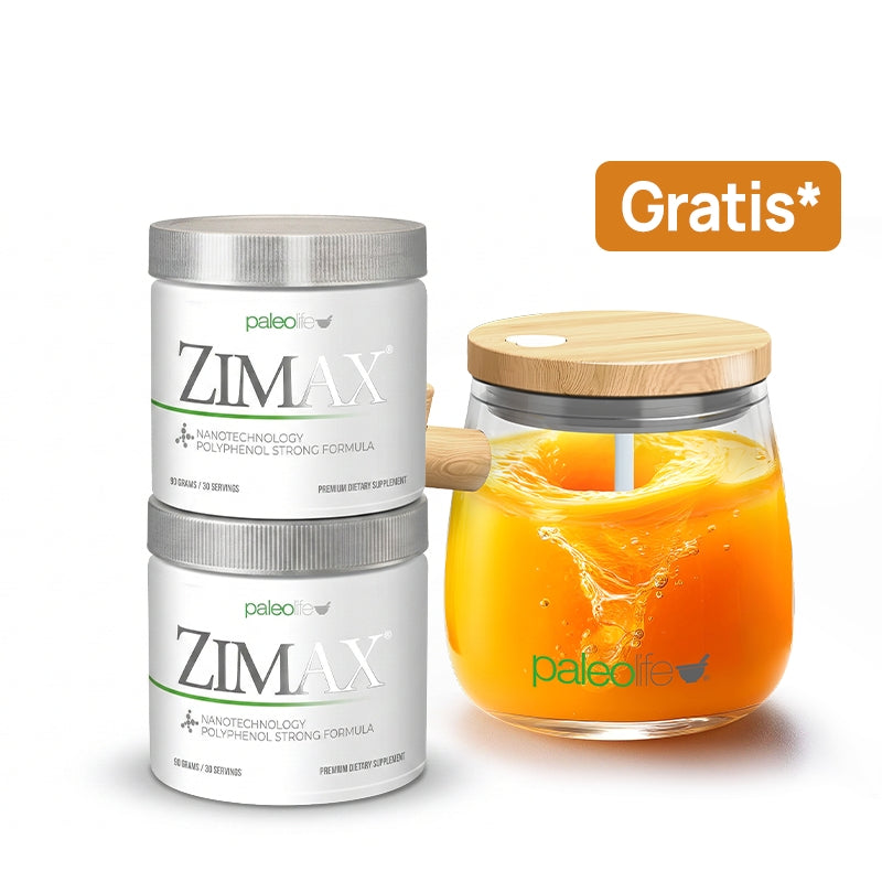 2 Zimax® Envase + Taza Bambú