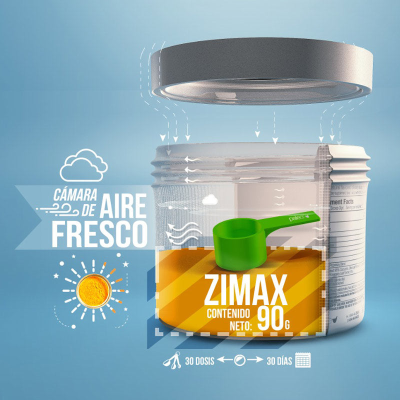 ZIMAX® Antioxidante envase - 3 Pack - 90 días + Batidora Premium Gratis + Envío Gratis dentro de Usa  - ZA